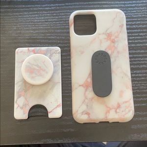 iPhone 11 Pro Case with matching Pop Socket Wallet